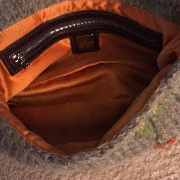 FENDI wool ZUCCA embroidered Baguette - Picture 7 of 8